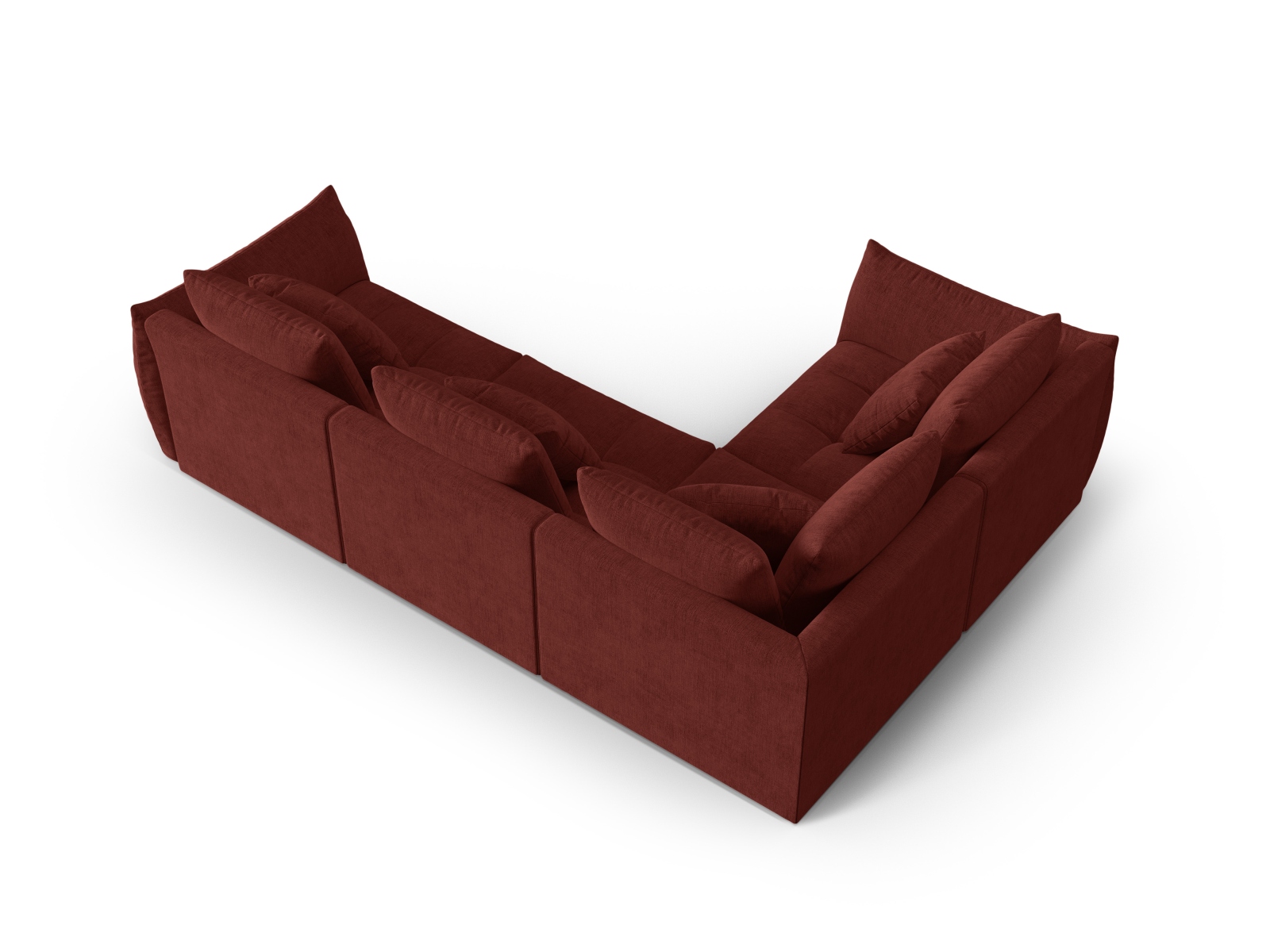 Modular Left Corner Sofa, "Bloom", 3 Seats, 316x222x97
