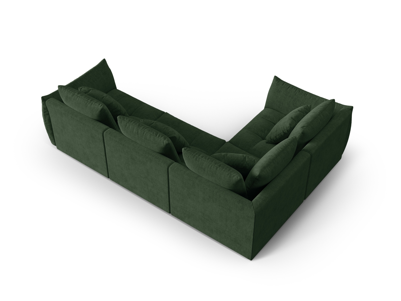 Modular Left Corner Sofa, "Bloom", 3 Seats, 316x222x97