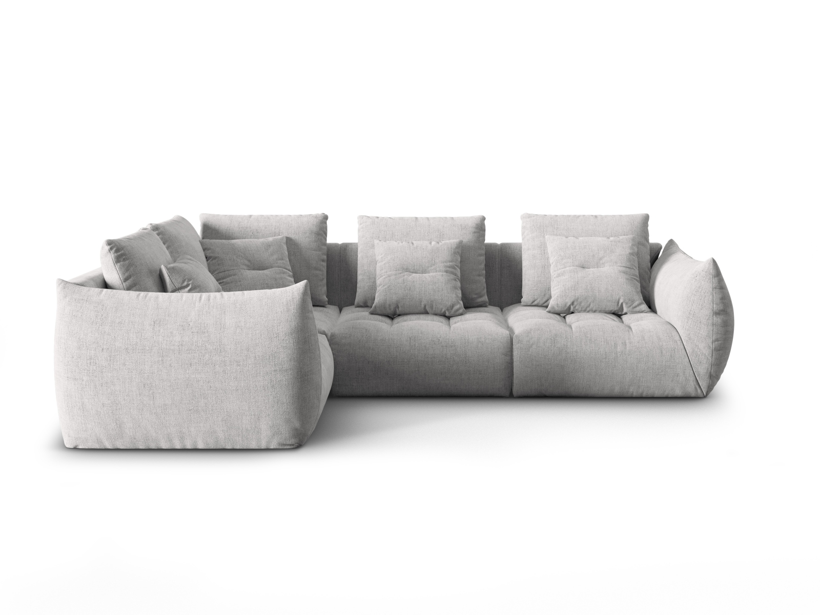 Modular Left Corner Sofa, "Bloom", 3 Seats, 316x222x97