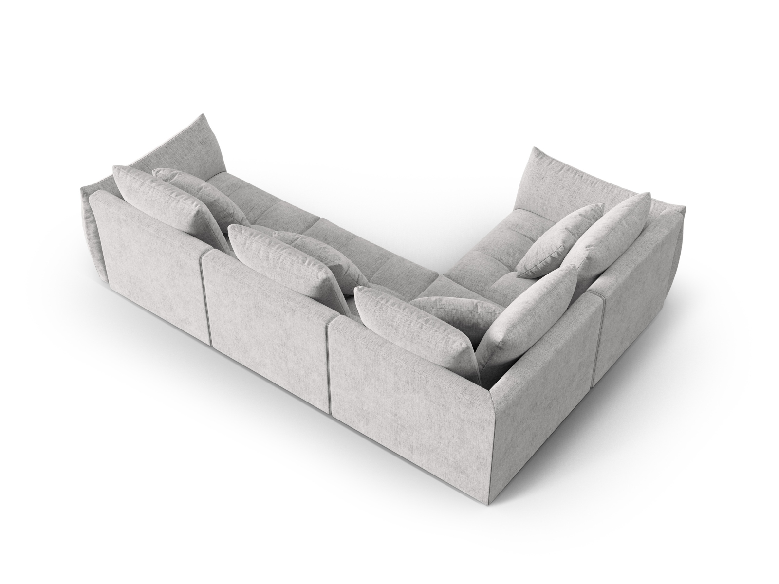 Modular Left Corner Sofa, "Bloom", 3 Seats, 316x222x97