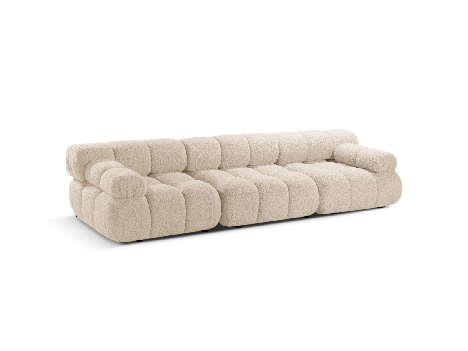 Boucle Modular Sofa, "Bellis", 3 Seats, 282x94x70