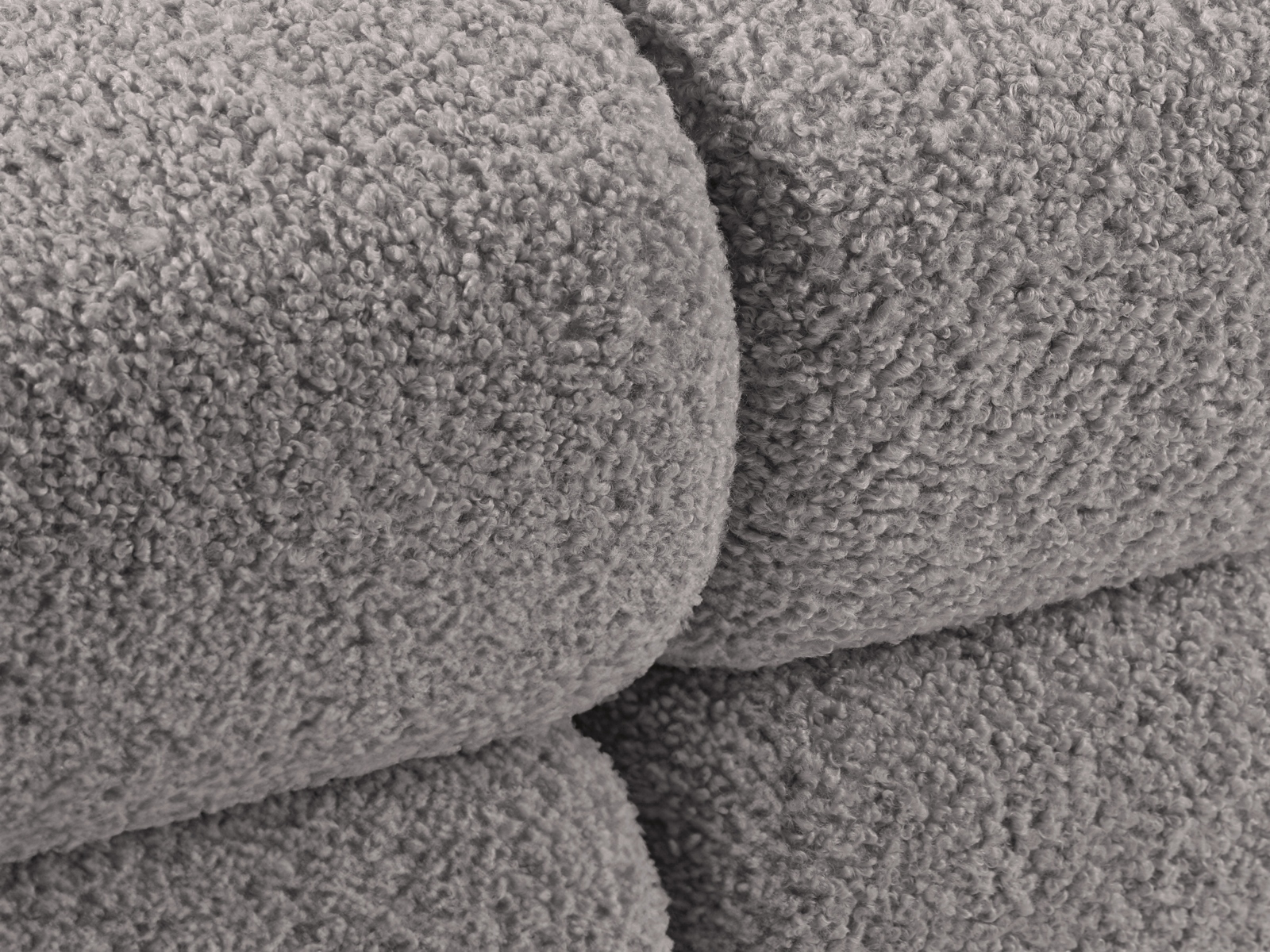 Boucle Modular Sofa, "Bellis", 3 Seats, 282x94x70