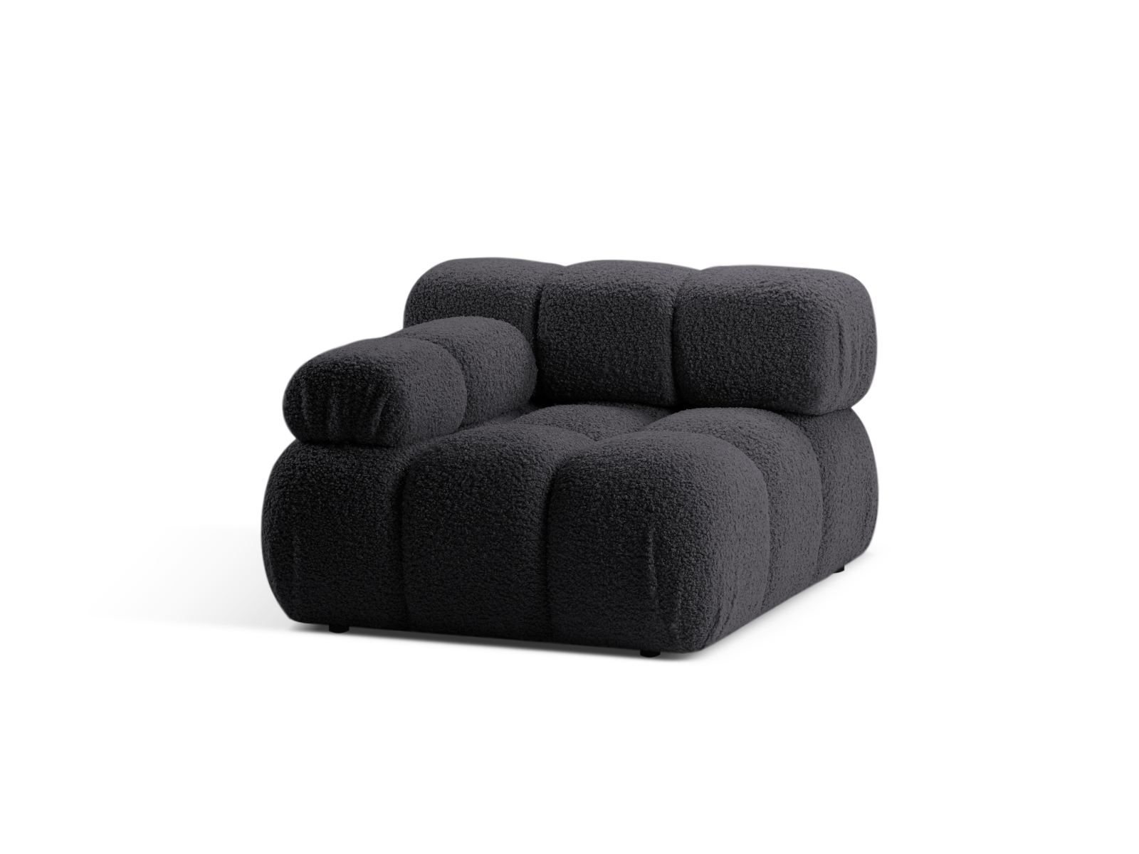 Boucle Modul Left, "Bellis", 1 Seat, 94x94x70