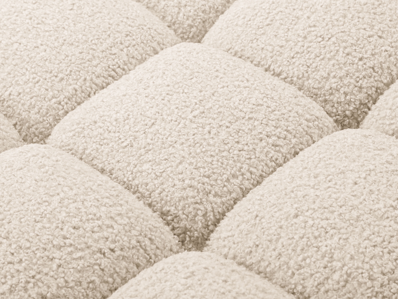 Boucle Modular Right Corner Sofa, "Bellis", 4 Seats, 282x155x70