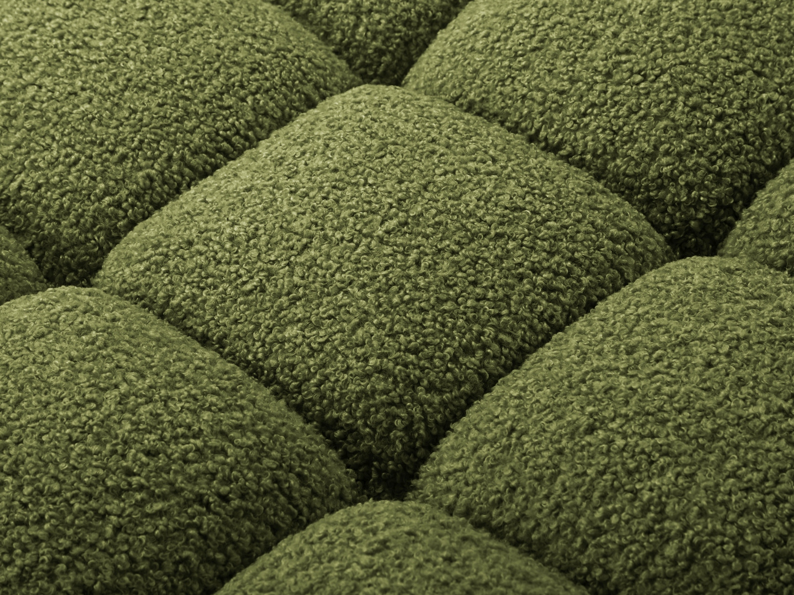 Boucle Modular Right Corner Sofa, "Bellis", 4 Seats, 282x155x70