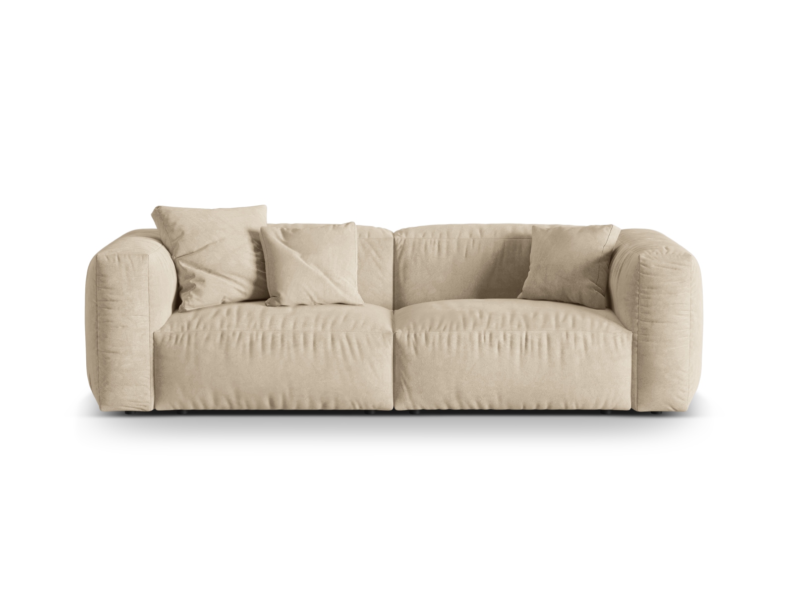 Velvet Modular Sofa XL, "Martina", 3 Seats, 240x106x75