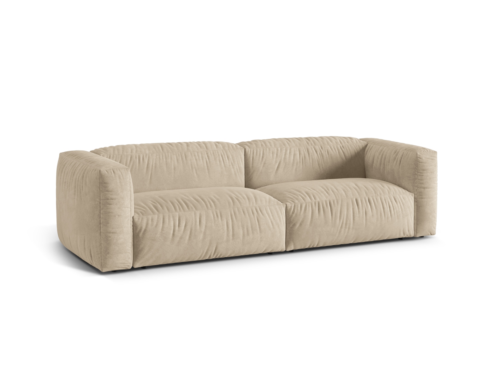 Velvet Modular Sofa XL, "Martina", 3 Seats, 240x106x75