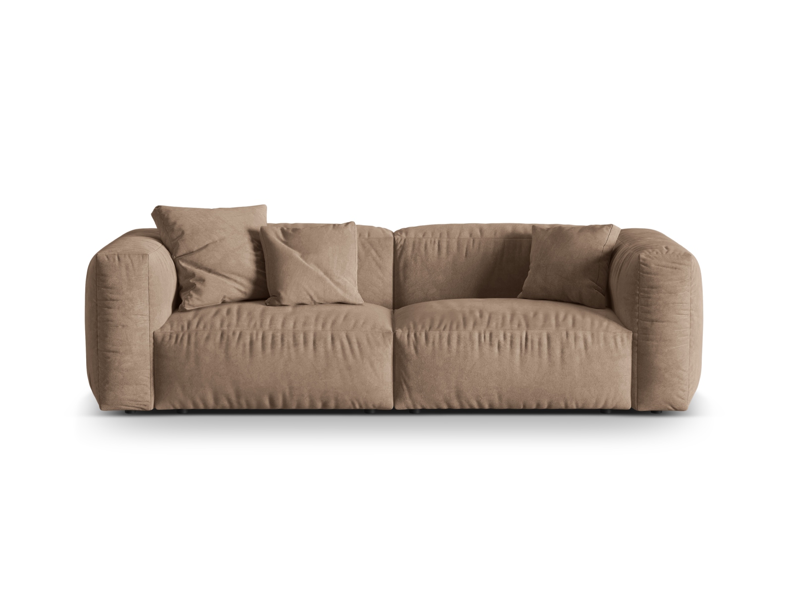 Velvet Modular Sofa XL, "Martina", 3 Seats, 240x106x75