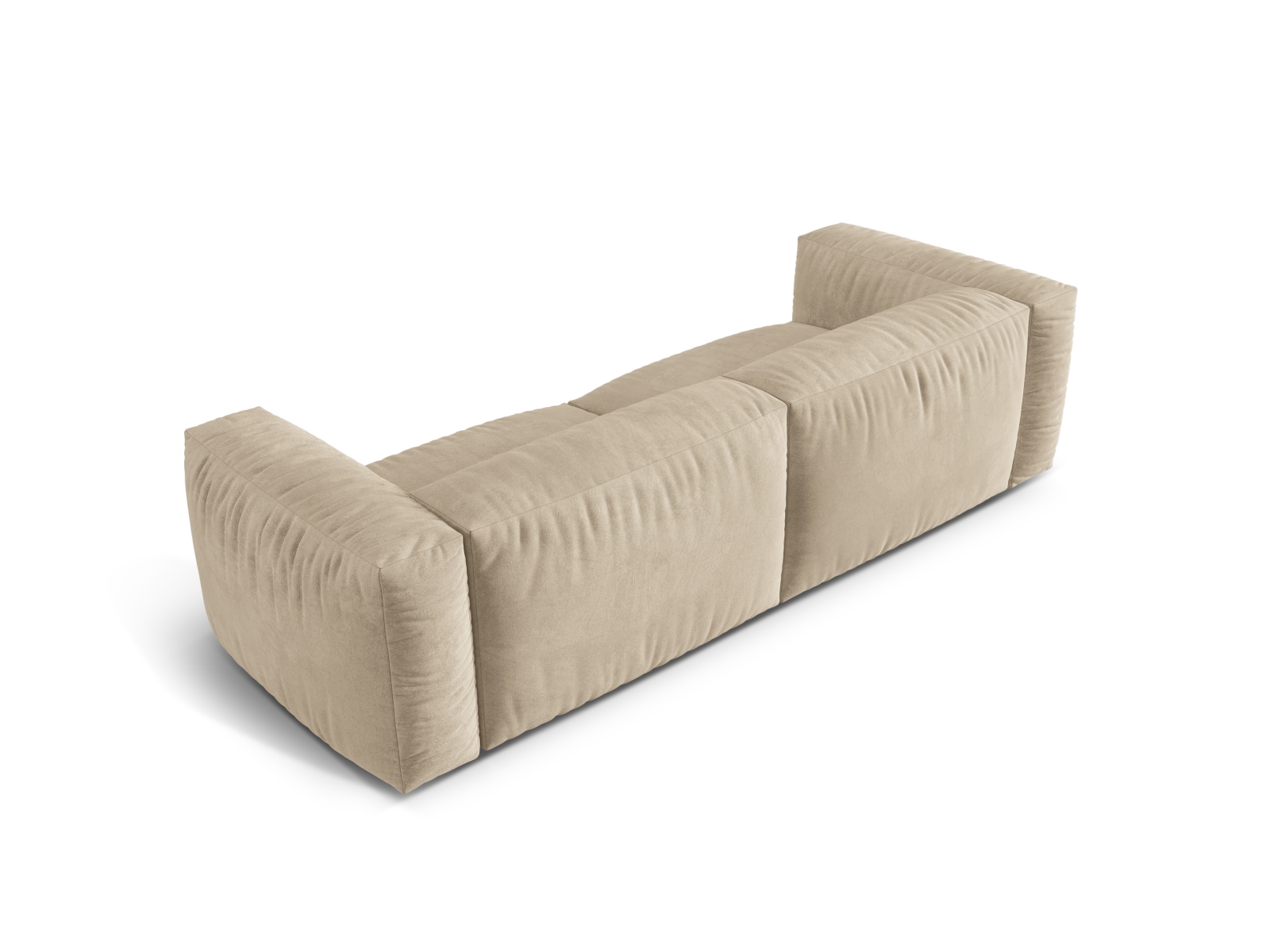 Velvet Modular Sofa XL, "Martina", 3 Seats, 240x106x75