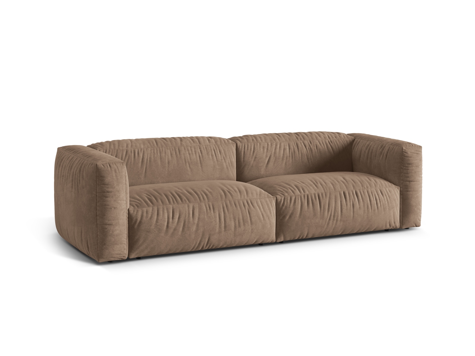 Velvet Modular Sofa XL, "Martina", 3 Seats, 240x106x75