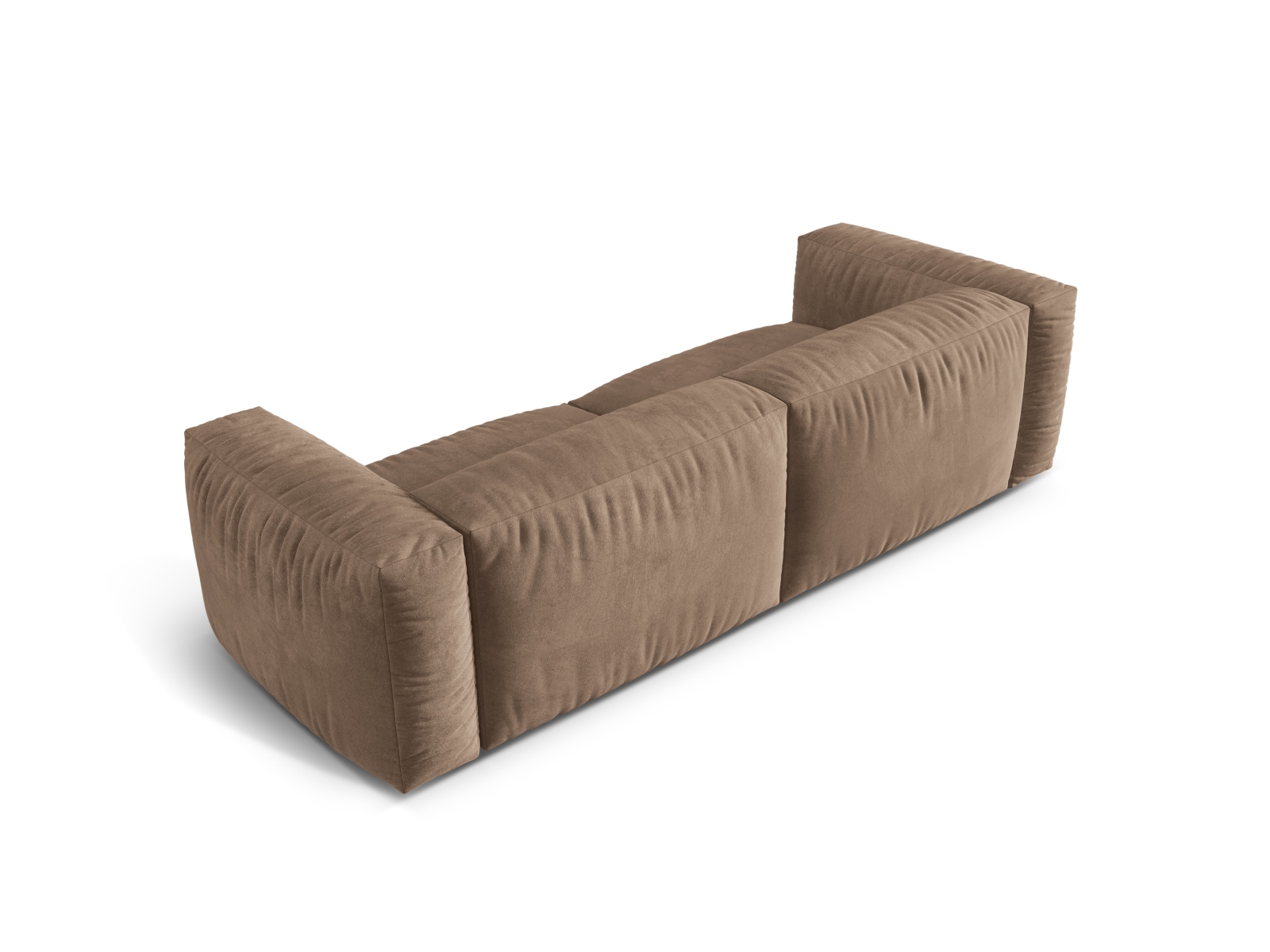Velvet Modular Sofa XL, "Martina", 3 Seats, 240x106x75