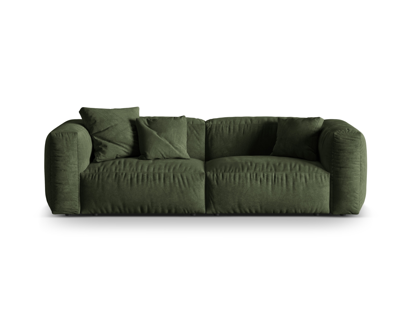 Velvet Modular Sofa XL, "Martina", 3 Seats, 240x106x75