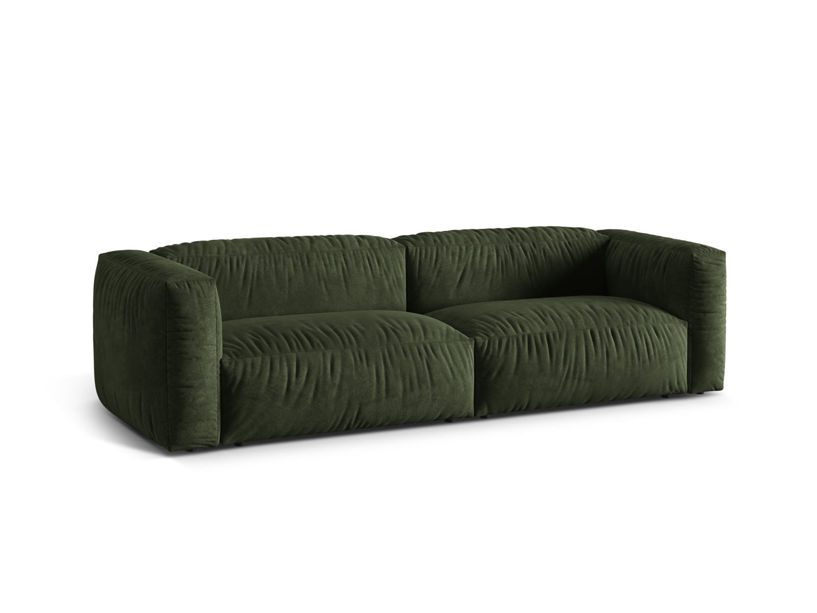 Velvet Modular Sofa XL, "Martina", 3 Seats, 240x106x75