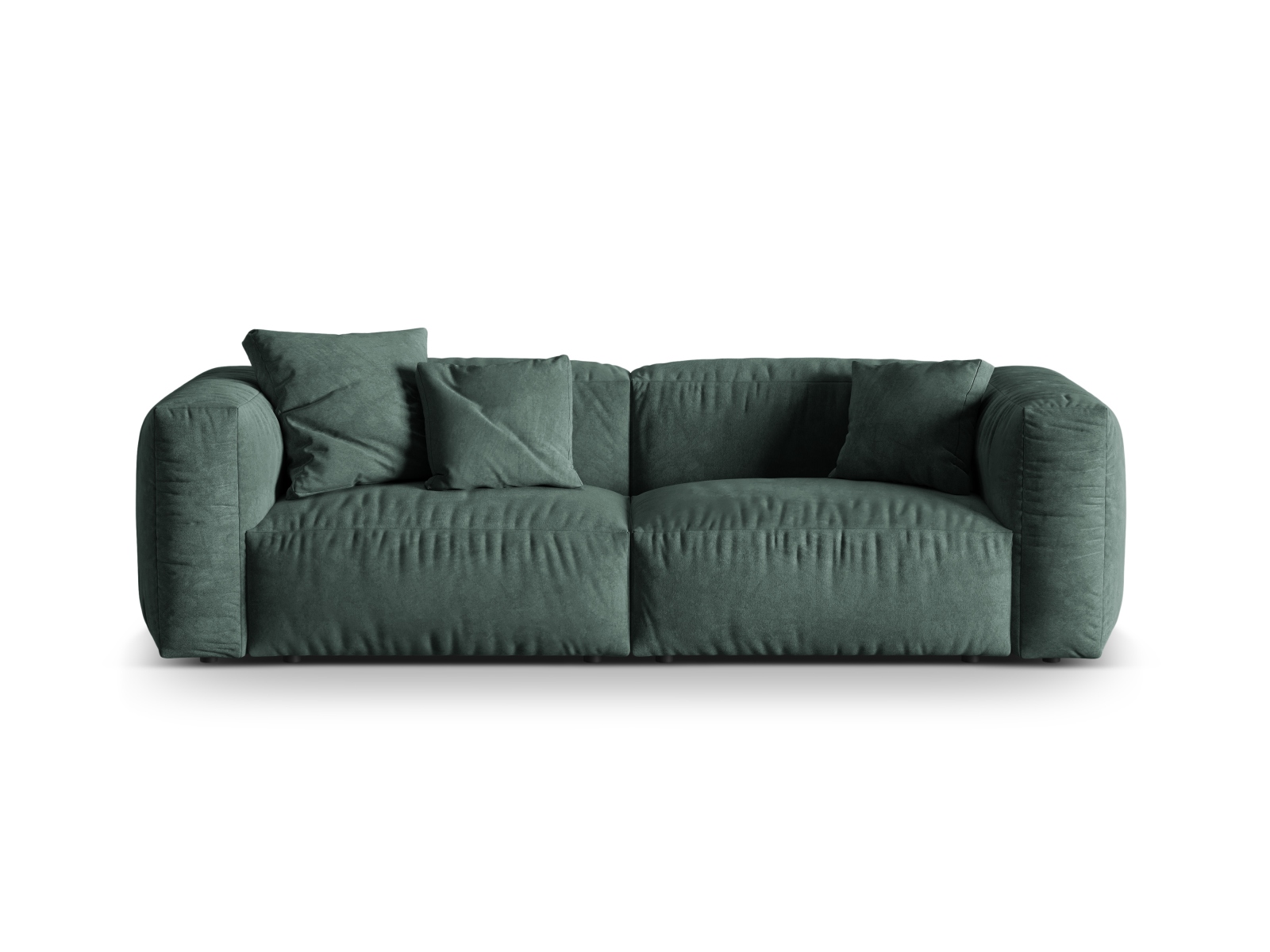 Velvet Modular Sofa XL, "Martina", 3 Seats, 240x106x75