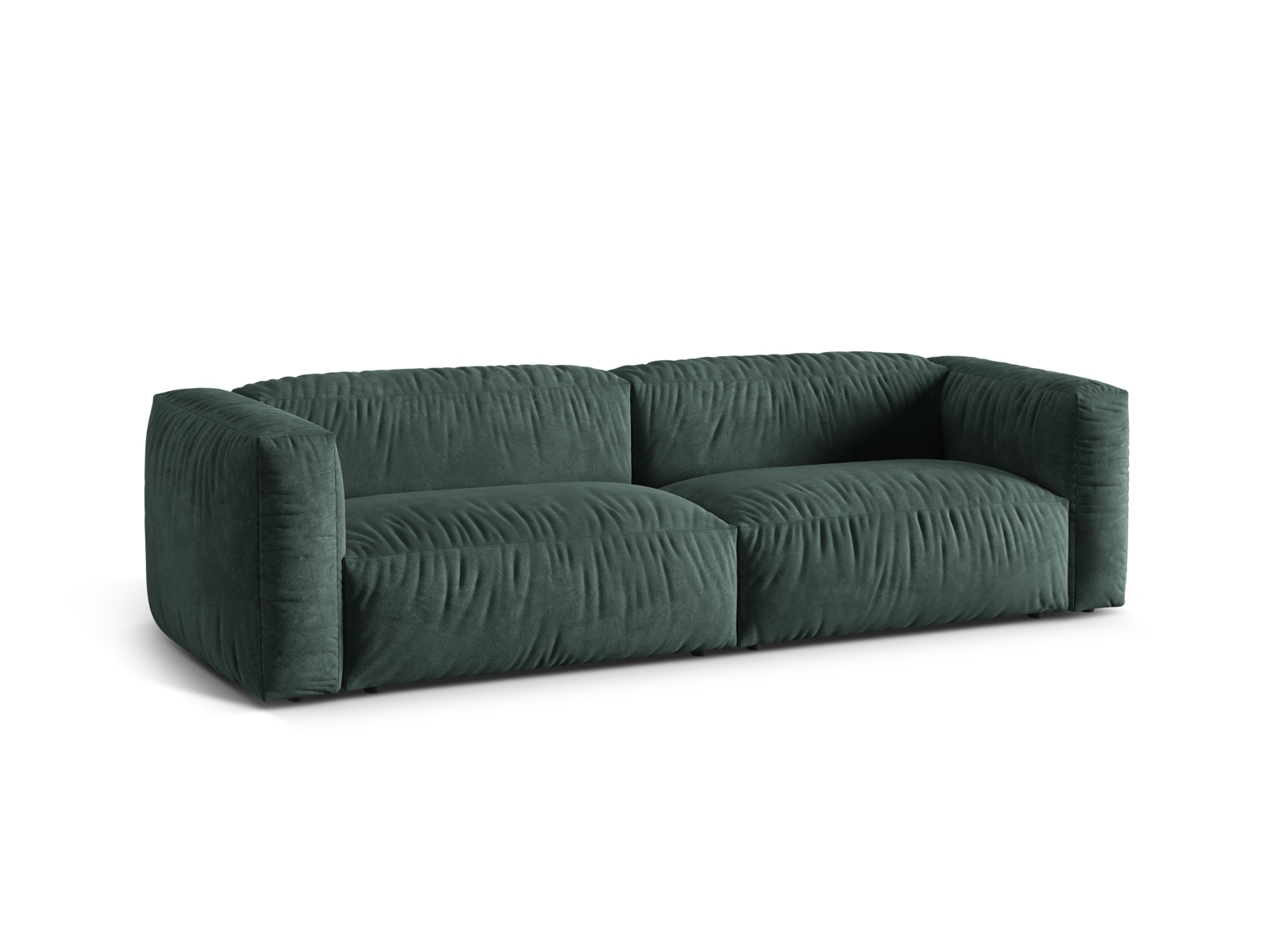 Velvet Modular Sofa XL, "Martina", 3 Seats, 240x106x75