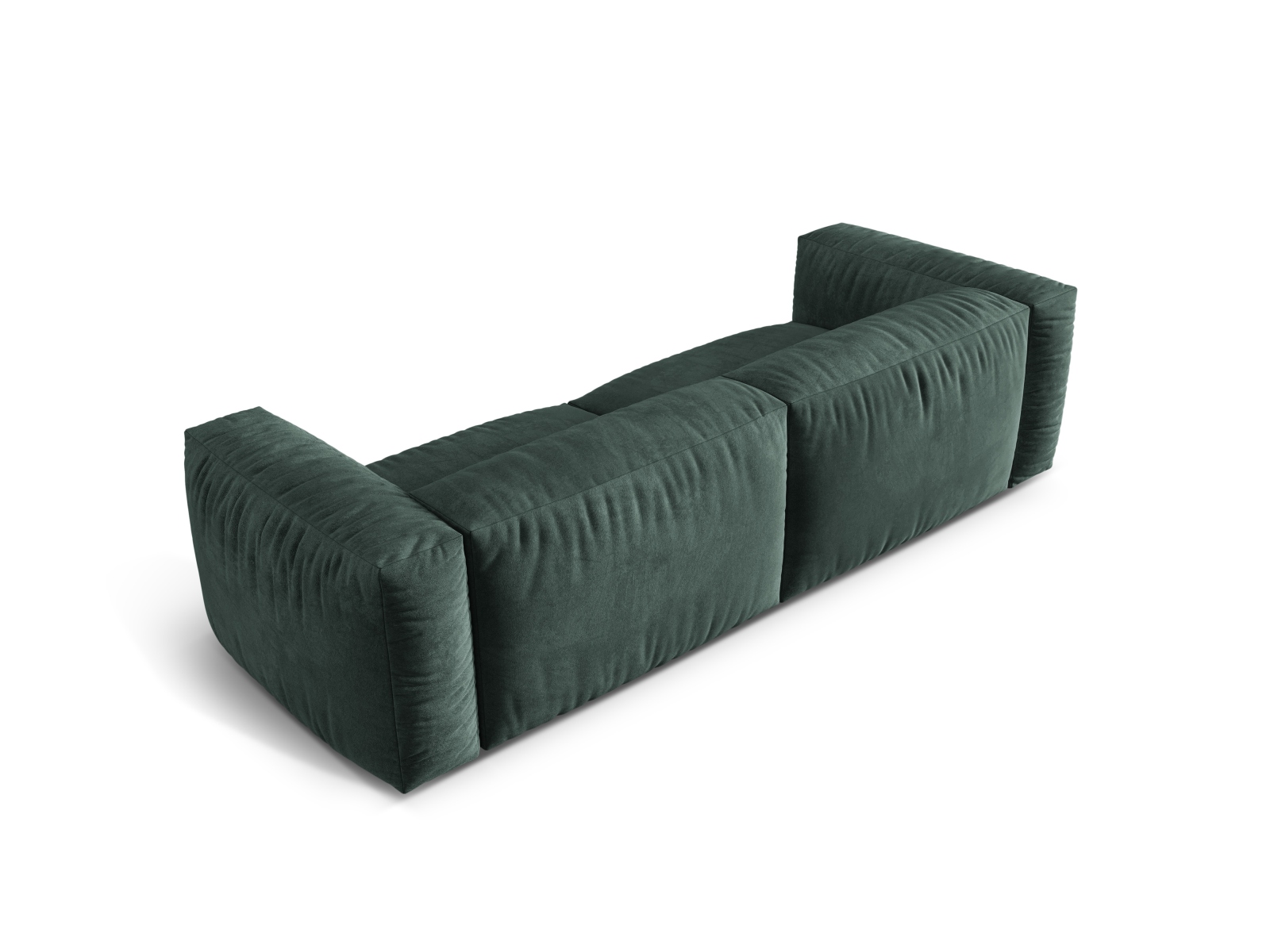 Velvet Modular Sofa XL, "Martina", 3 Seats, 240x106x75