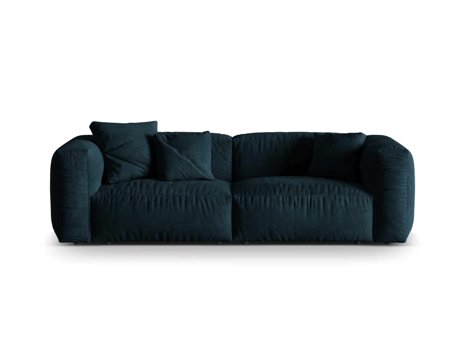 Velvet Modular Sofa XL, "Martina", 3 Seats, 240x106x75