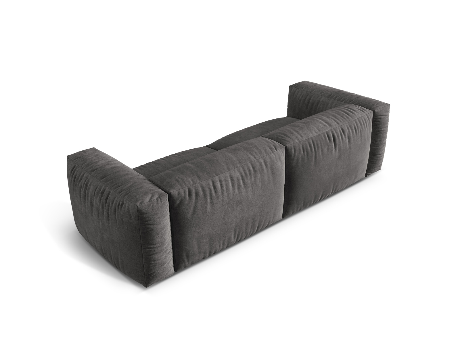 Velvet Modular Sofa XL, "Martina", 3 Seats, 240x106x75