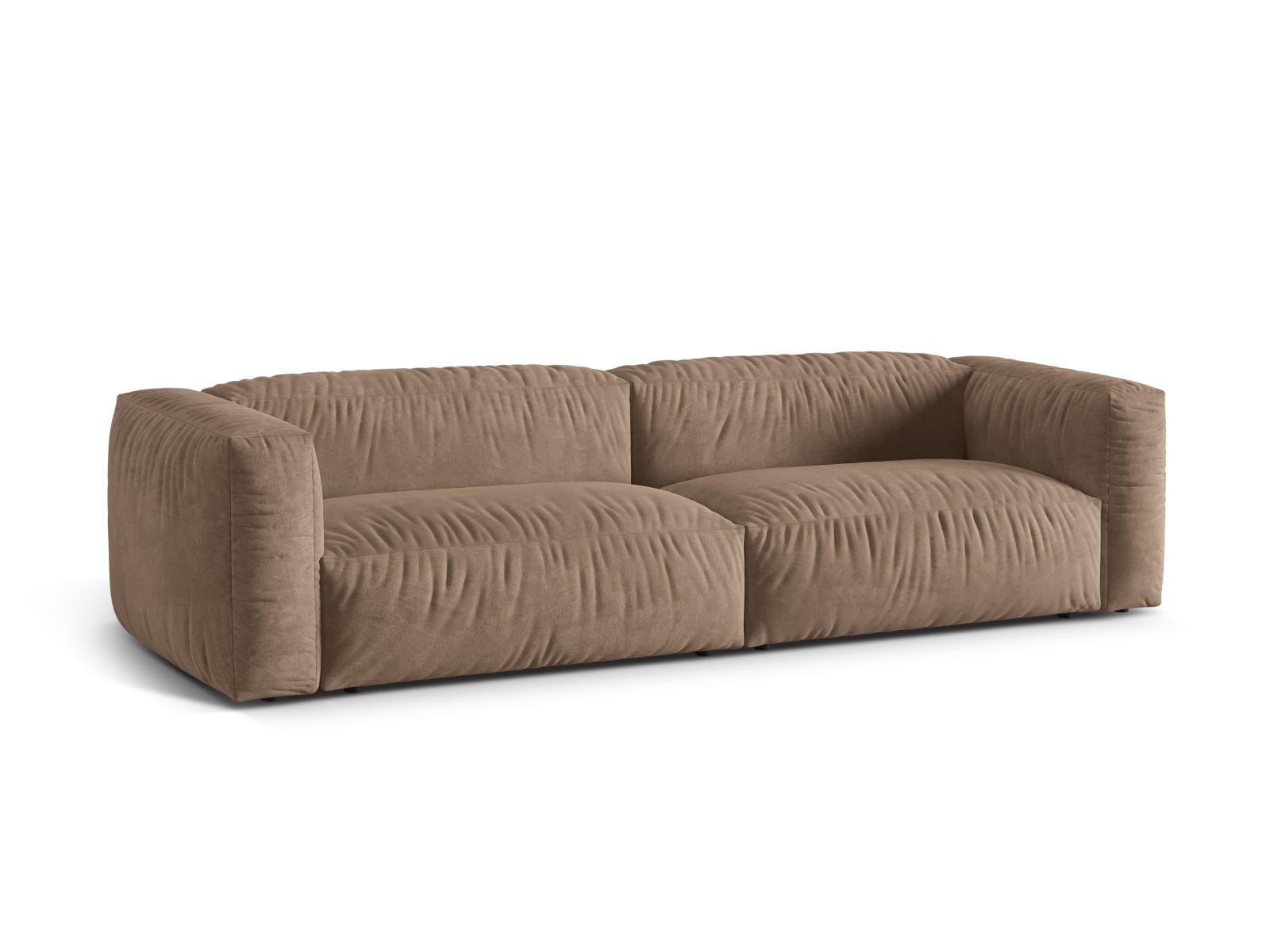 Velvet Modular Sofa XL, "Martina", 4 Seats, 320x106x75