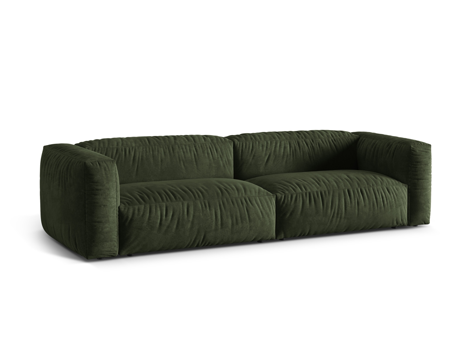 Velvet Modular Sofa XL, "Martina", 4 Seats, 320x106x75
