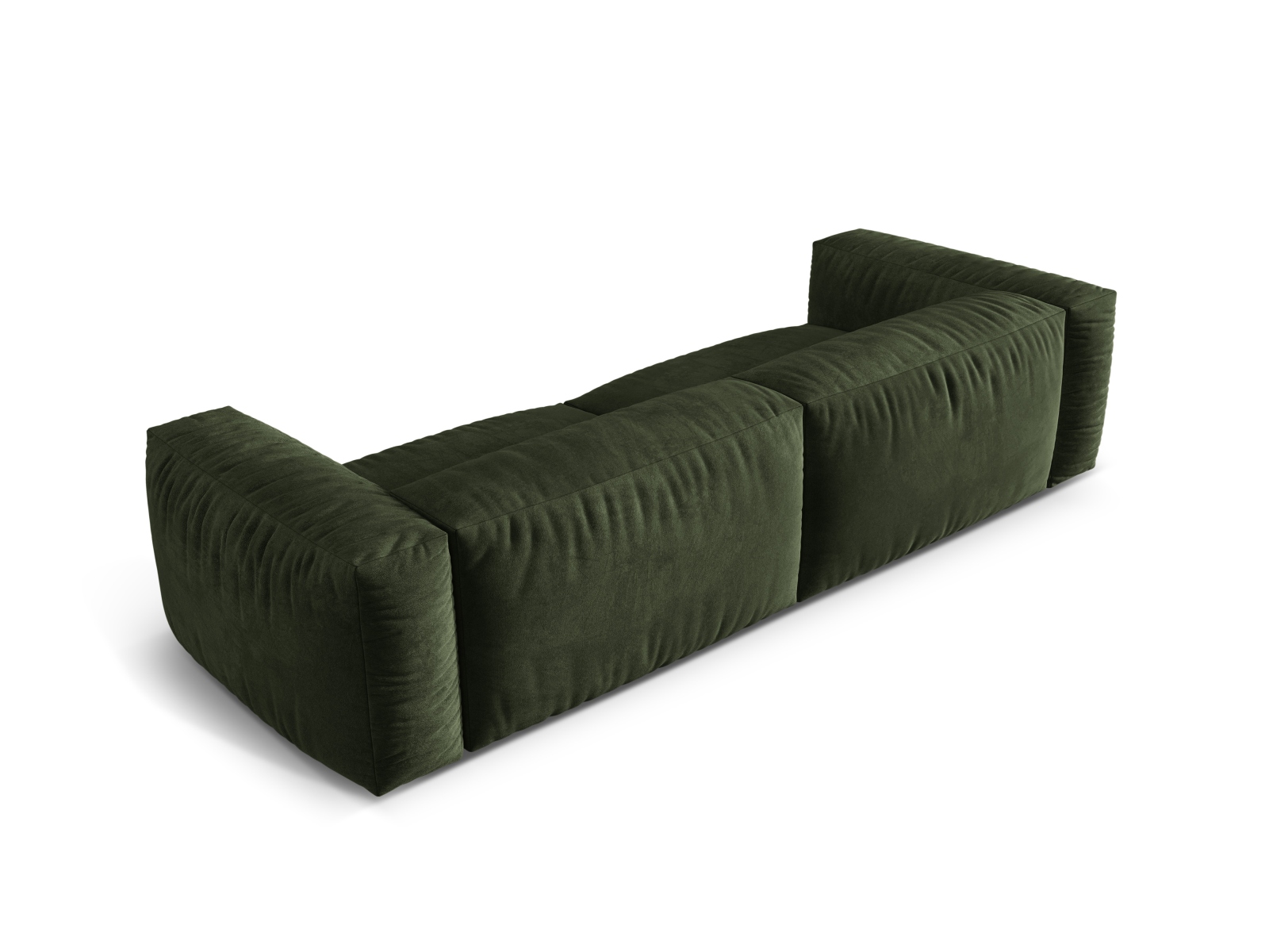 Velvet Modular Sofa XL, "Martina", 4 Seats, 320x106x75
