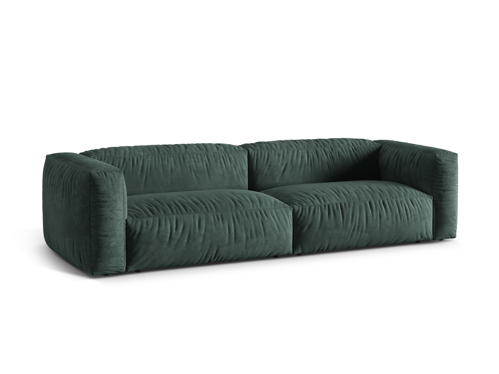 Velvet Modular Sofa XL, "Martina", 4 Seats, 320x106x75
