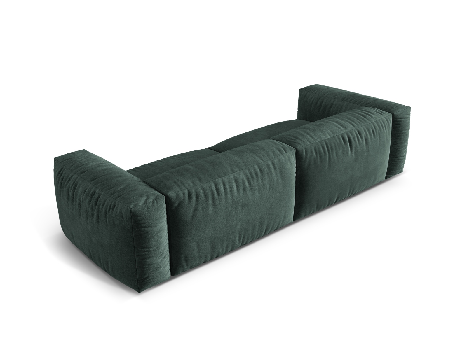 Velvet Modular Sofa XL, "Martina", 4 Seats, 320x106x75