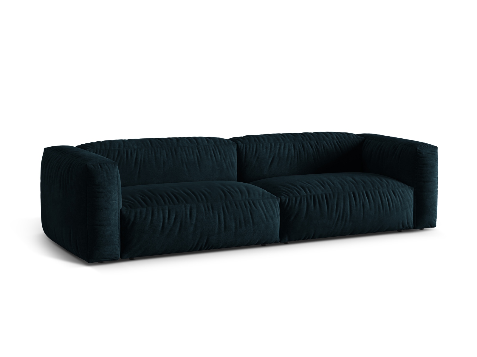 Velvet Modular Sofa XL, "Martina", 4 Seats, 320x106x75