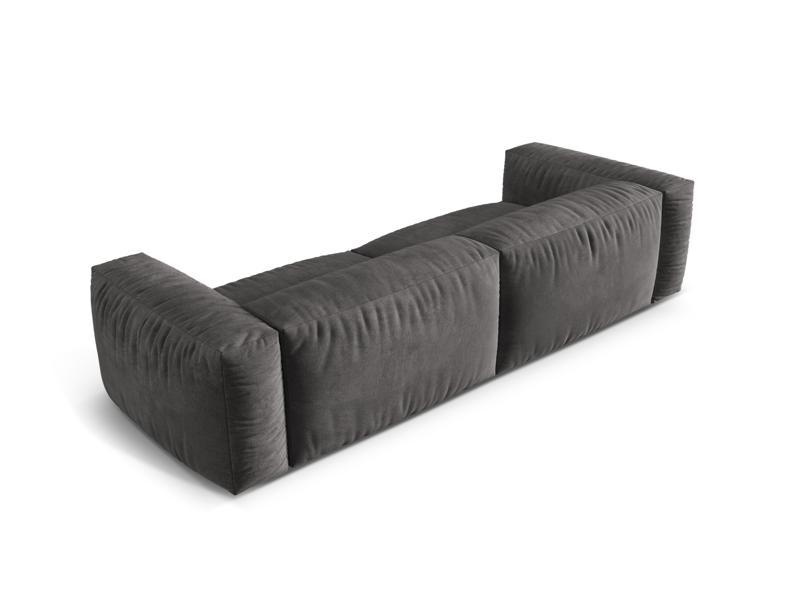Velvet Modular Sofa XL, "Martina", 4 Seats, 320x106x75
