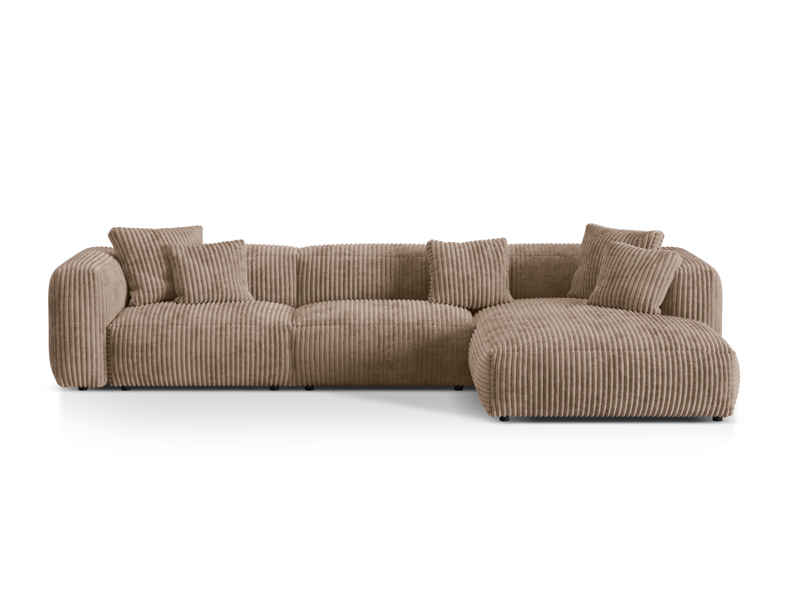 Modular Right Corner Sofa XL, "Martina", 3 Seats, 330x176x75