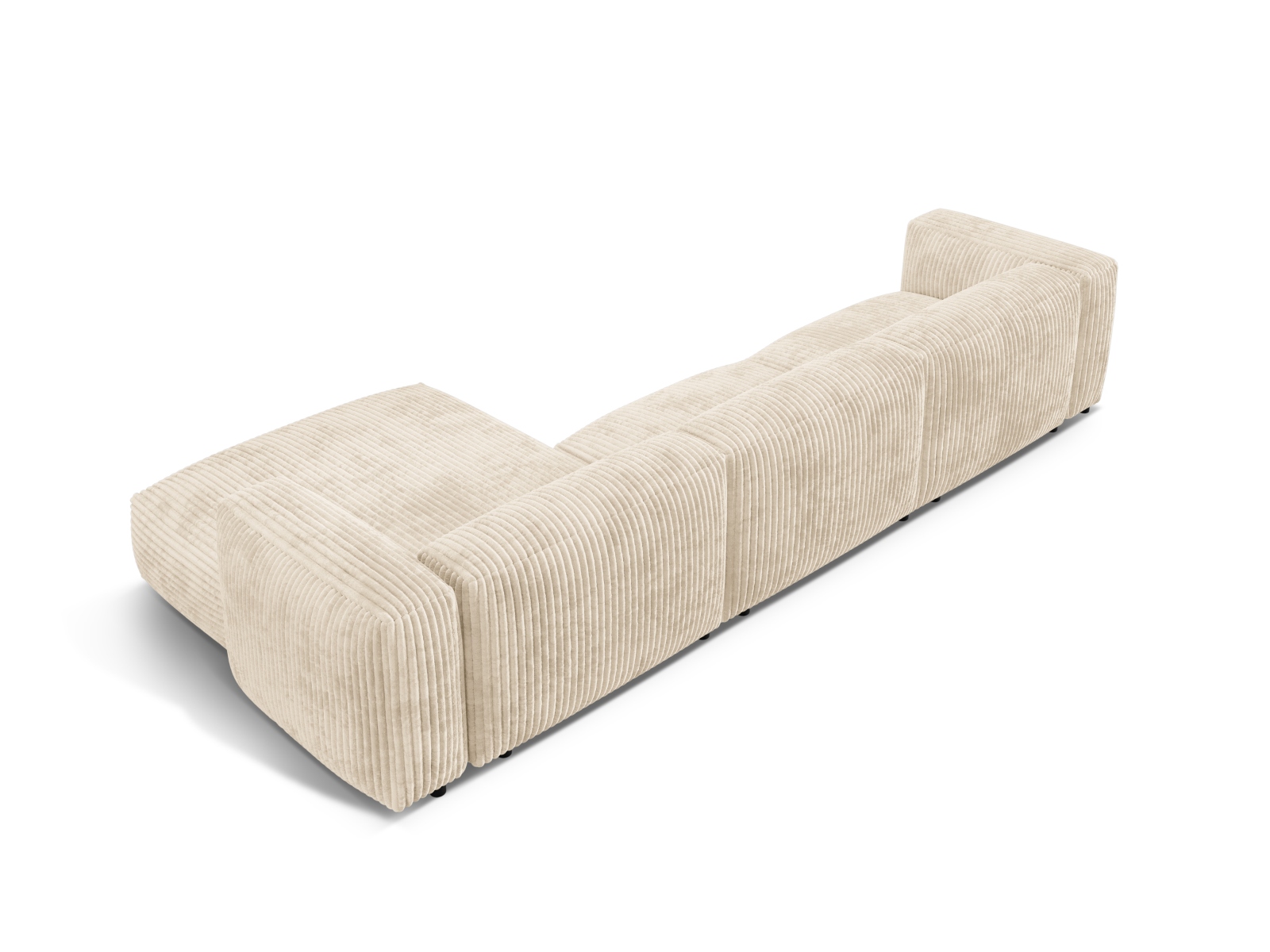 Modular Right Corner Sofa XL, "Martina", 3 Seats, 330x176x75