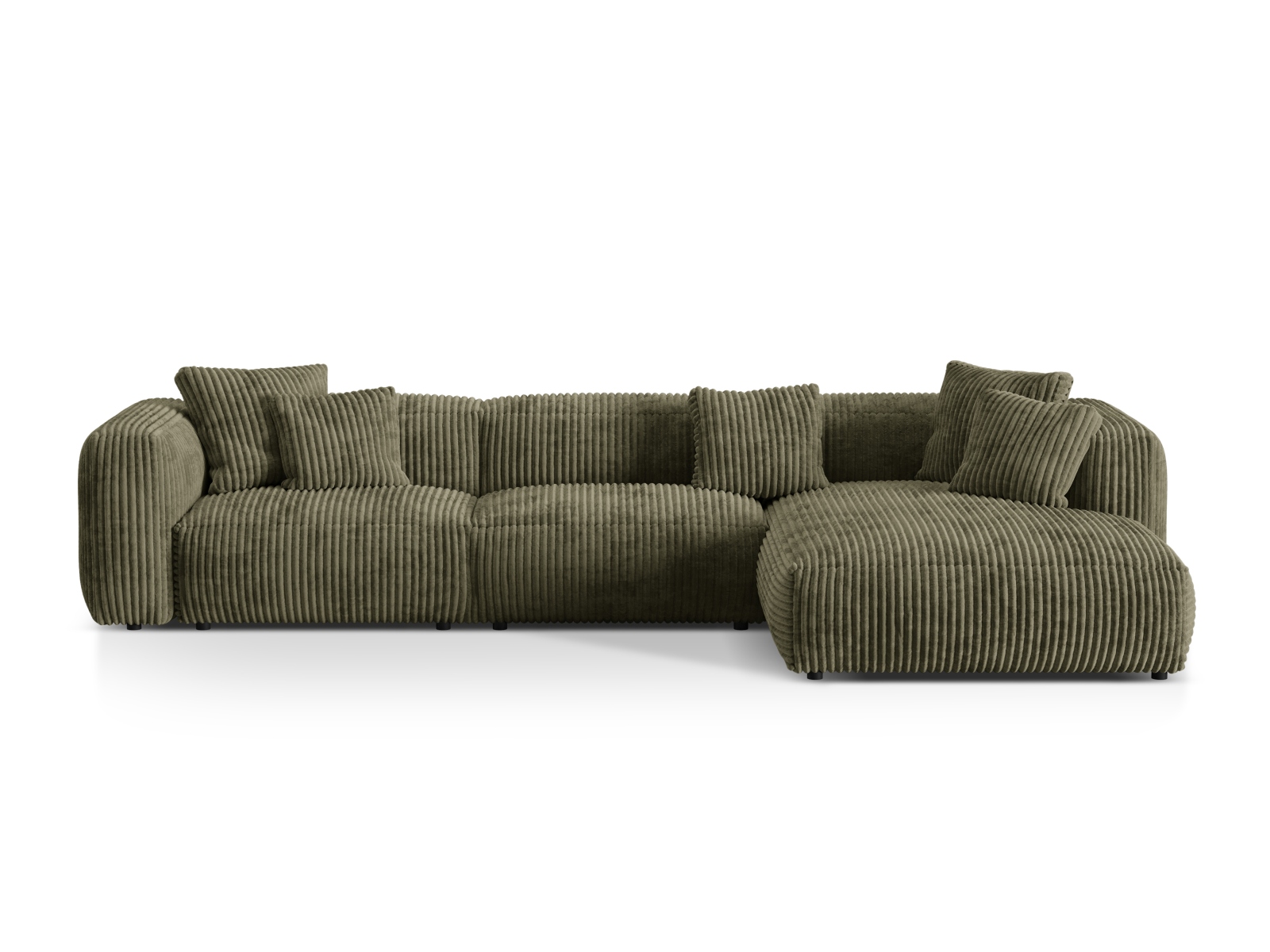 Modular Right Corner Sofa XL, "Martina", 3 Seats, 330x176x75