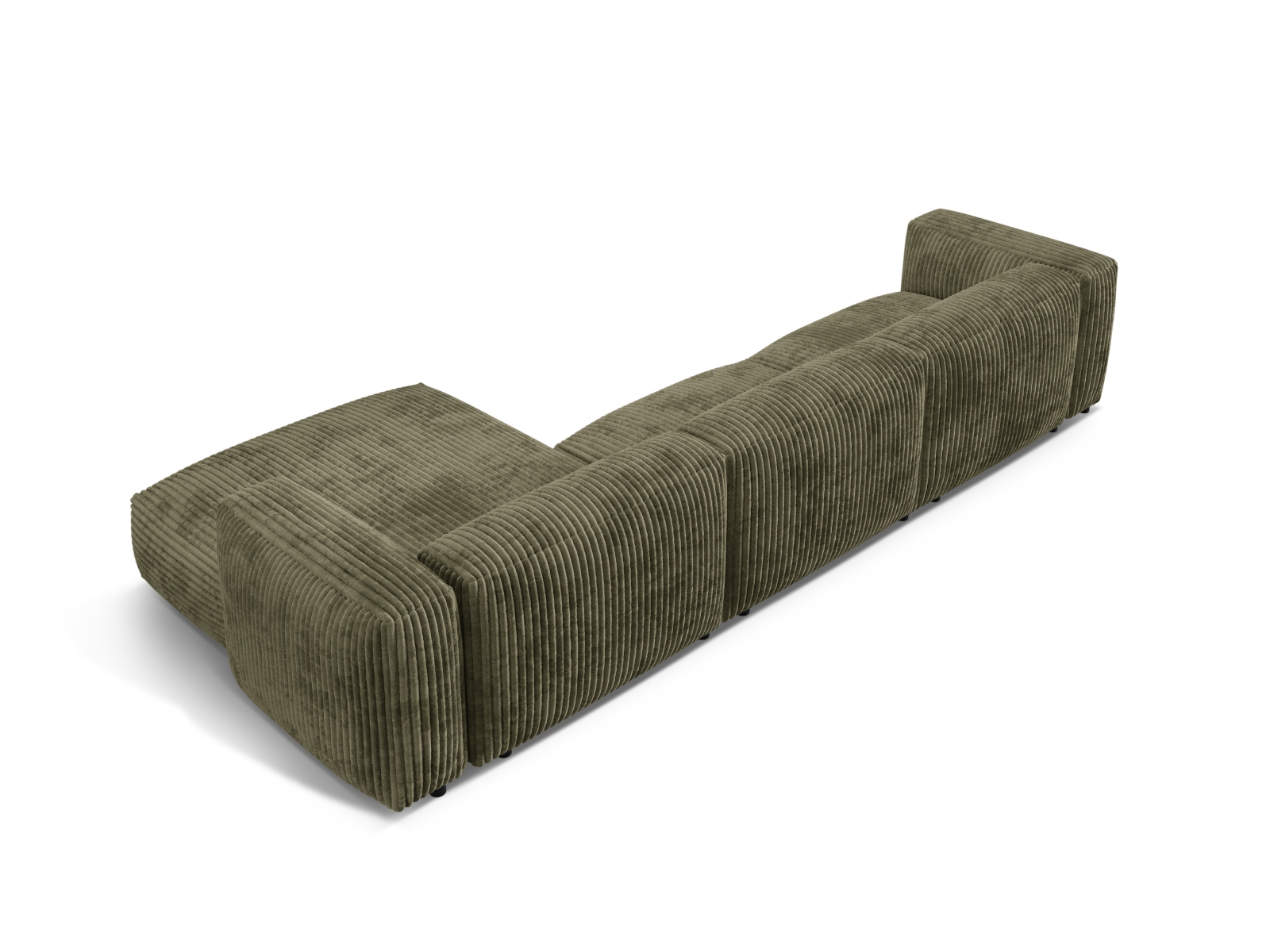 Modular Right Corner Sofa XL, "Martina", 3 Seats, 330x176x75