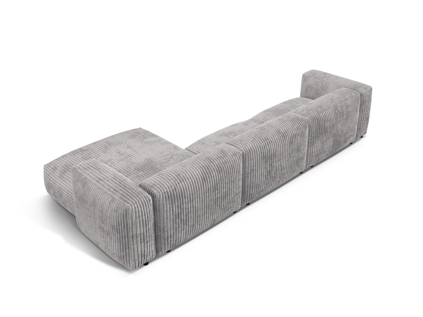 Modular Right Corner Sofa XL, "Martina", 3 Seats, 330x176x75