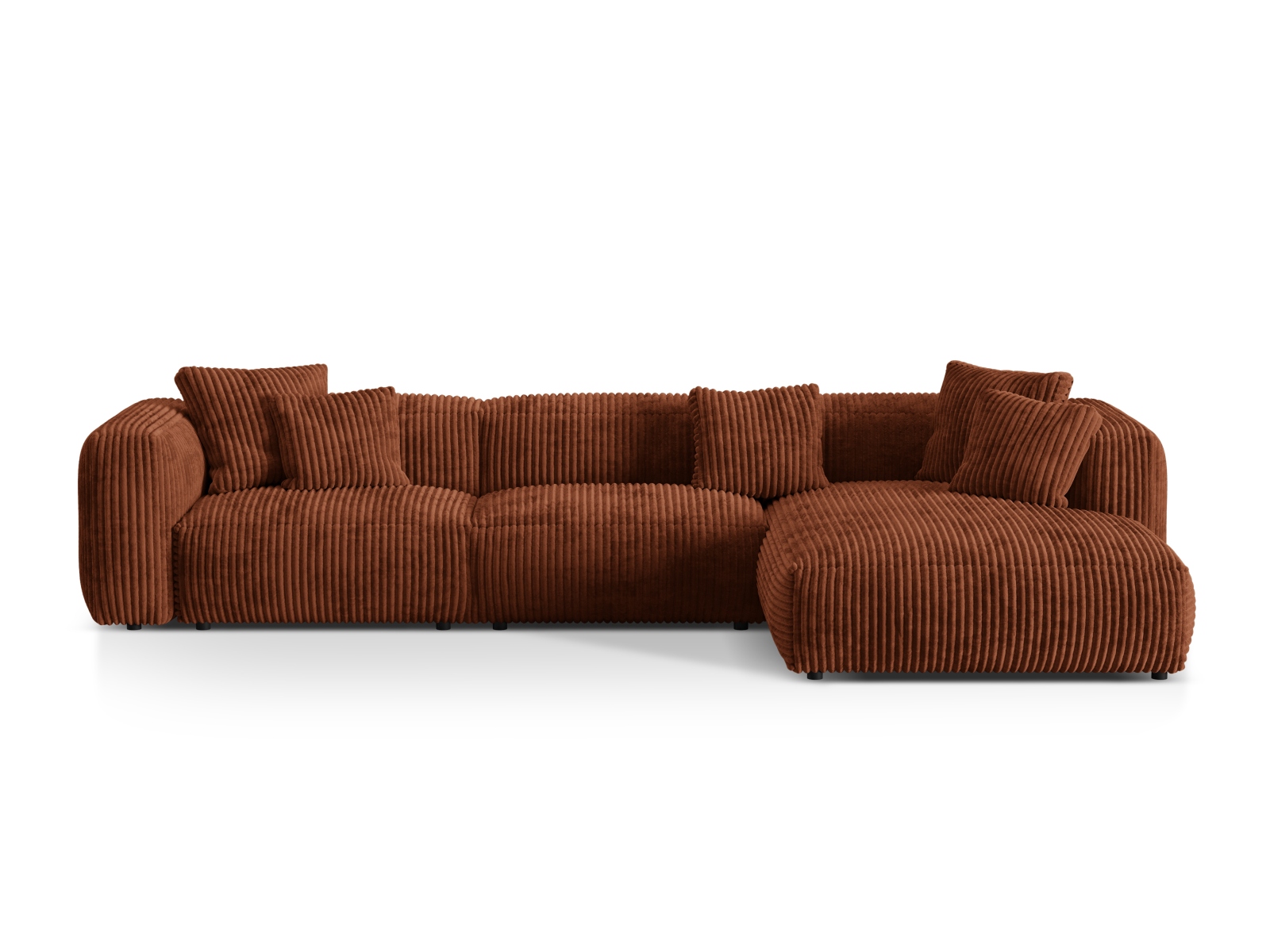 Modular Right Corner Sofa XL, "Martina", 3 Seats, 330x176x75