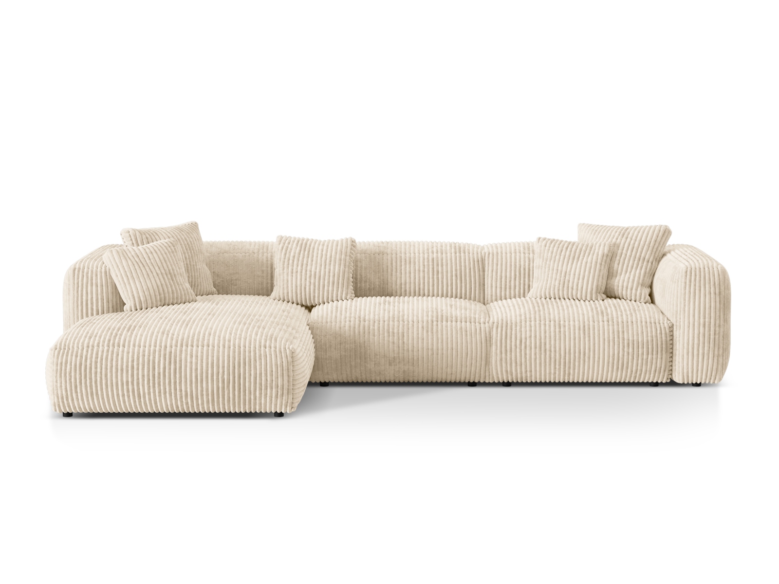 Modular Left Corner Sofa XL, "Martina", 3 Seats, 330x176x75