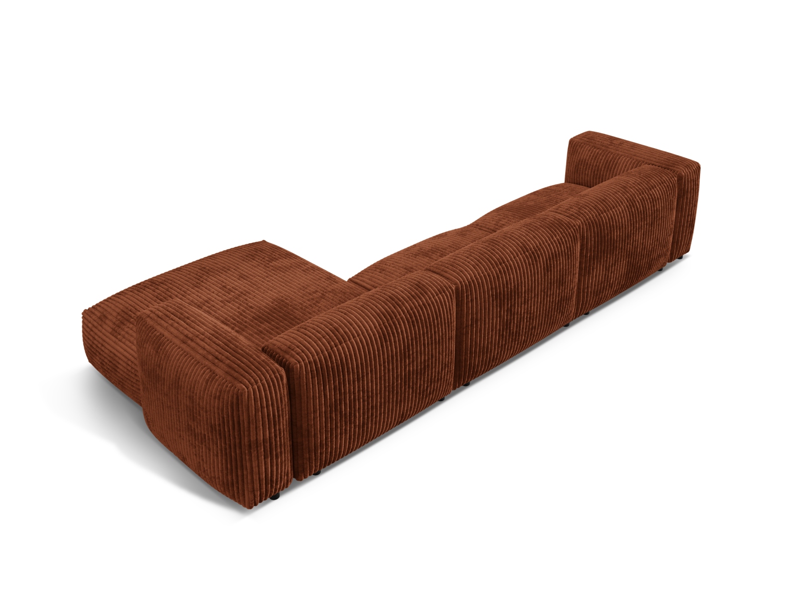 Modular Right Corner Sofa XL, "Martina", 3 Seats, 330x176x75