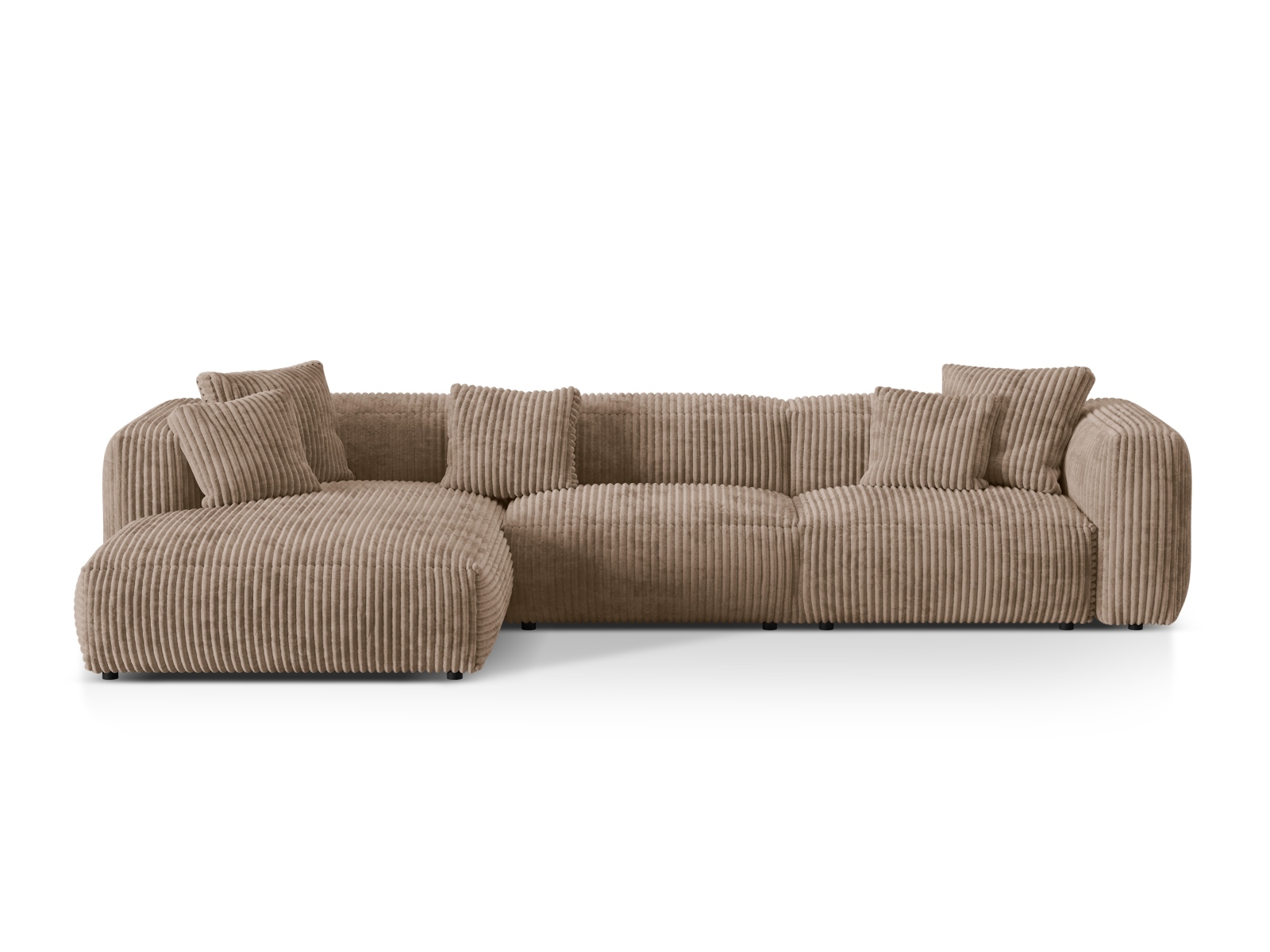 Modular Left Corner Sofa XL, "Martina", 3 Seats, 330x176x75