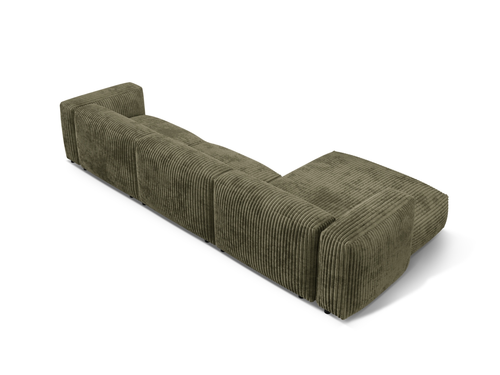 Modular Left Corner Sofa XL, "Martina", 3 Seats, 330x176x75