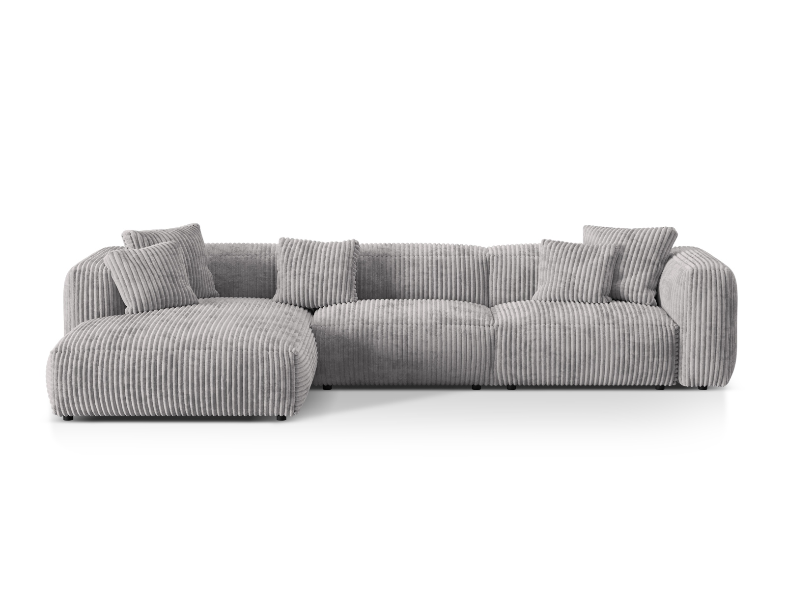 Modular Left Corner Sofa XL, "Martina", 3 Seats, 330x176x75