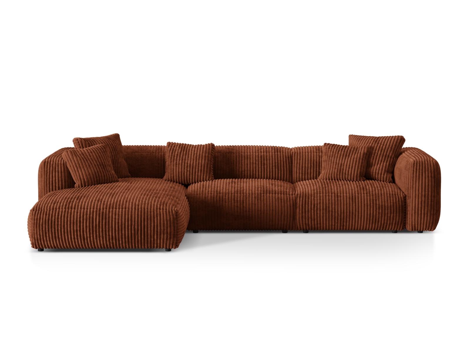 Modular Left Corner Sofa XL, "Martina", 3 Seats, 330x176x75