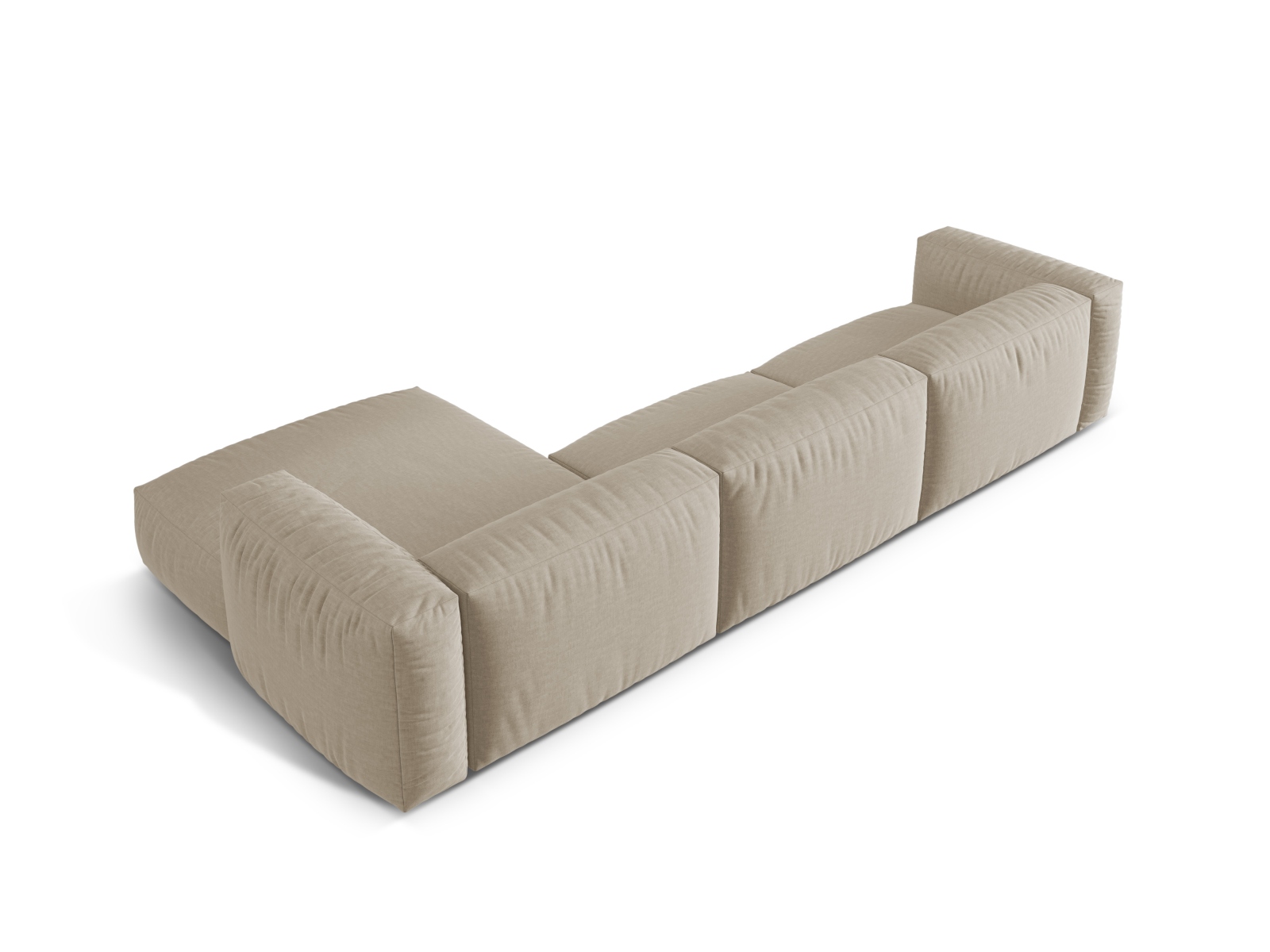 Modular Right Corner Sofa XL, "Martina", 3 Seats, 330x176x75