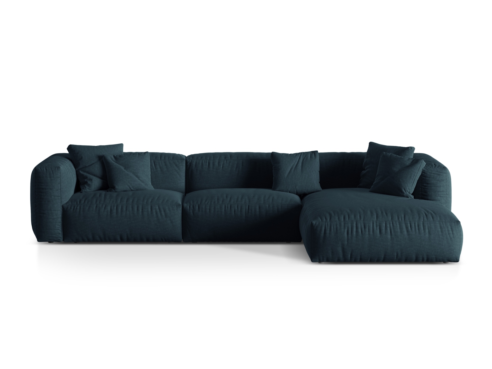 Modular Right Corner Sofa XL, "Martina", 3 Seats, 330x176x75