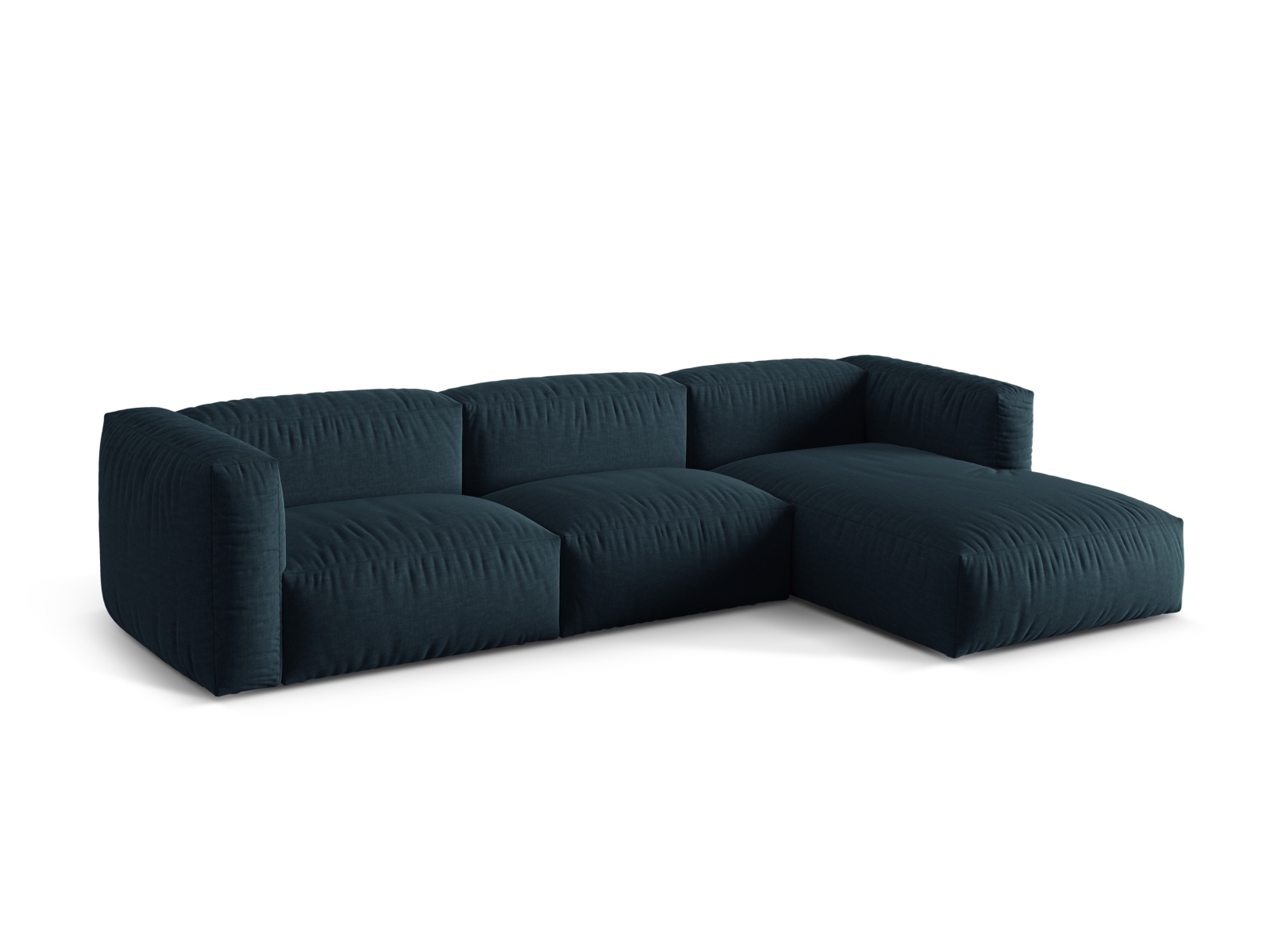 Modular Right Corner Sofa XL, "Martina", 3 Seats, 330x176x75