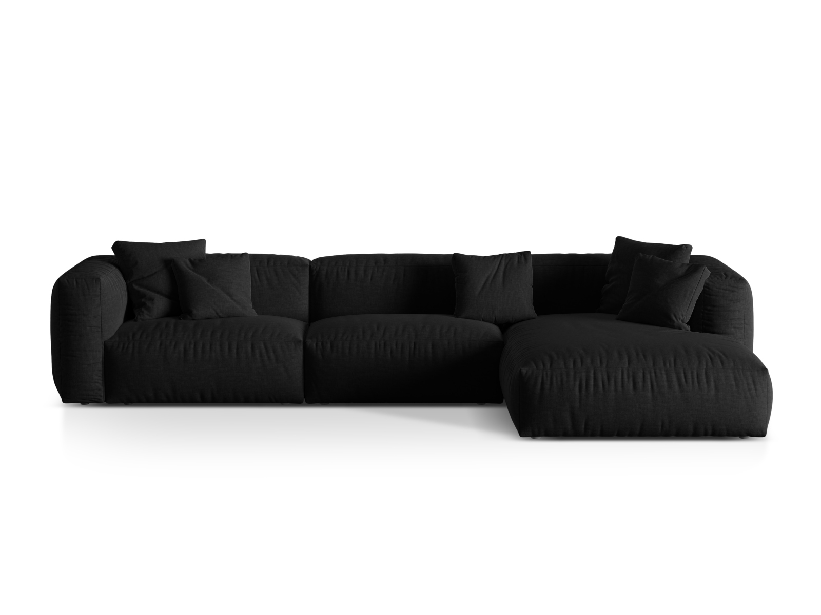 Modular Right Corner Sofa XL, "Martina", 3 Seats, 330x176x75