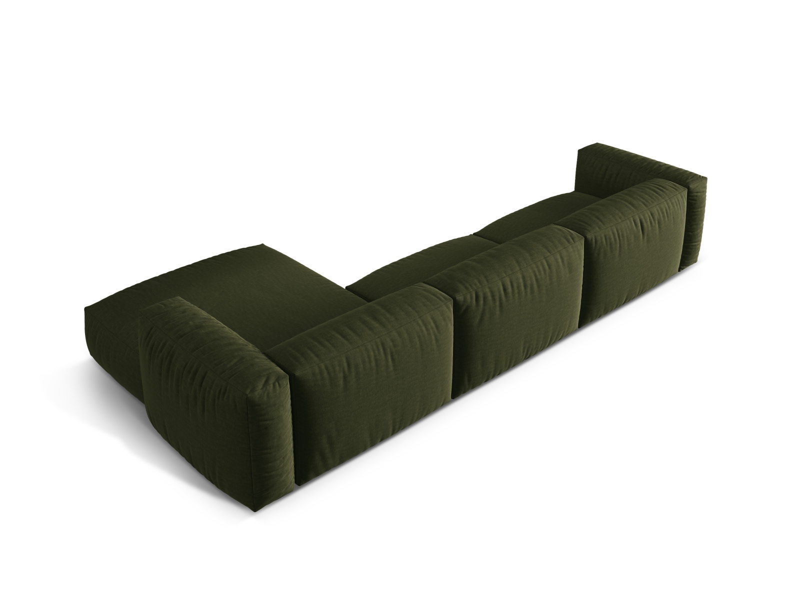 Modular Right Corner Sofa XL, "Martina", 3 Seats, 330x176x75