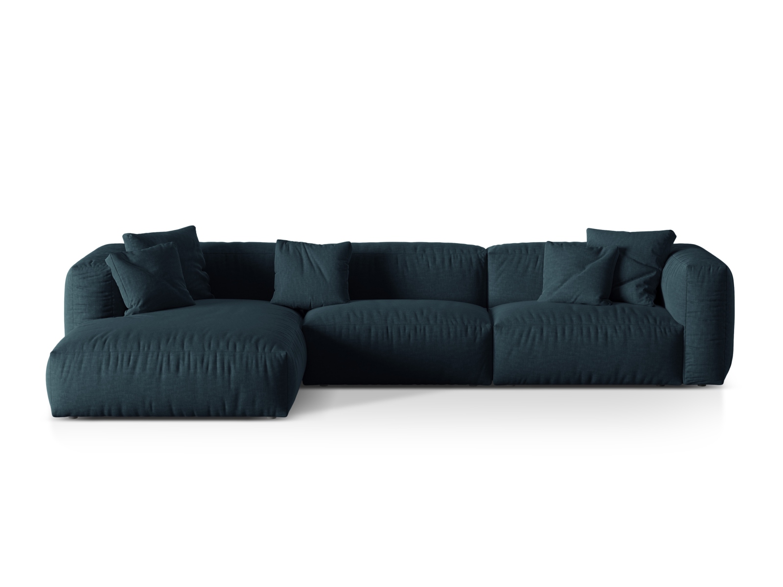 Modular Left Corner Sofa XL, "Martina", 3 Seats, 330x176x75