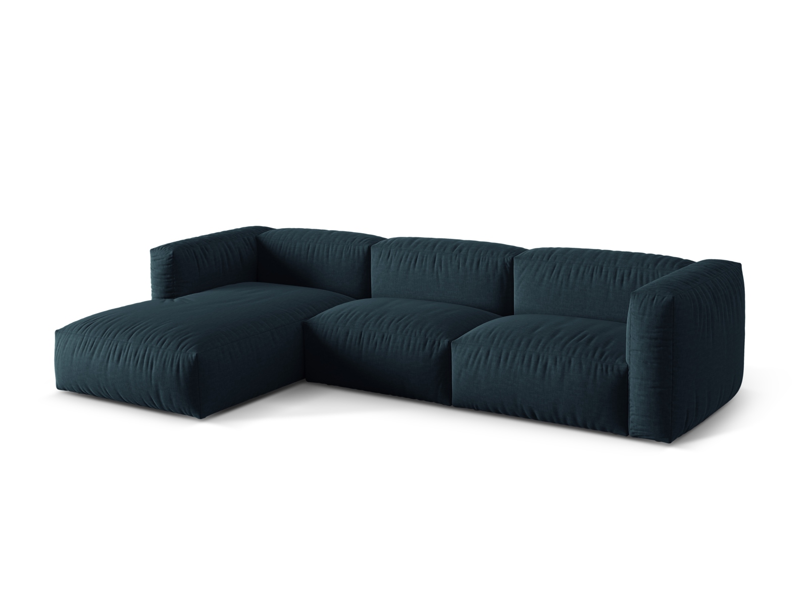 Modular Left Corner Sofa XL, "Martina", 3 Seats, 330x176x75