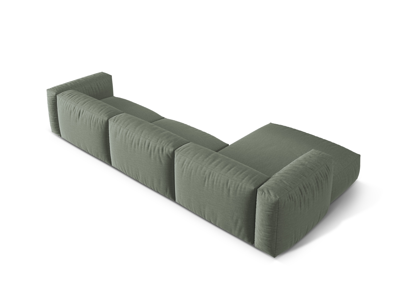 Modular Left Corner Sofa XL, "Martina", 3 Seats, 330x176x75