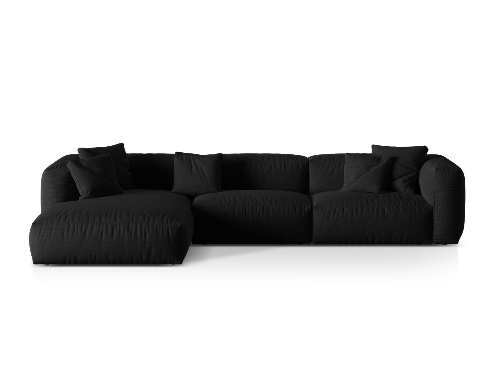 Modular Left Corner Sofa XL, "Martina", 3 Seats, 330x176x75